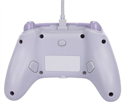 Power A Mando con Cable Mejorado XBGP0001-01 para Xbox Series X/S Remolino Lavanda, Diseño Ergonómico, Botones Asignables, Funciona con Xbox One y Windows 10/11