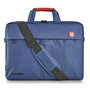 NGS Maletín SEAMAN para Portátil hasta 15.6" - Bandolera Azul Acolchada, Resistente al Agua, con Bolsillo Exterior y Correa para Trolley
