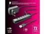 NGS IHUB7 TINY Hub USB 2.0 de 7 puertos con adaptador de corriente, Negro