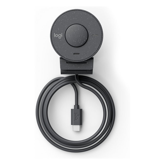 Logitech Brio 300 Full HD Webcam, Grafito, USB-C