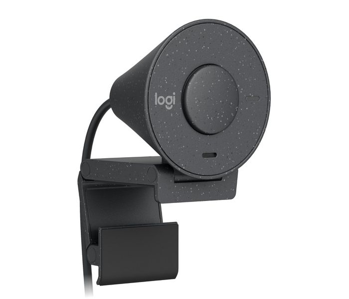 Logitech Webcam Full HD Brio 300, Cámara Web USB con Micrófono Integrado y Visión Nocturna para Videollamadas