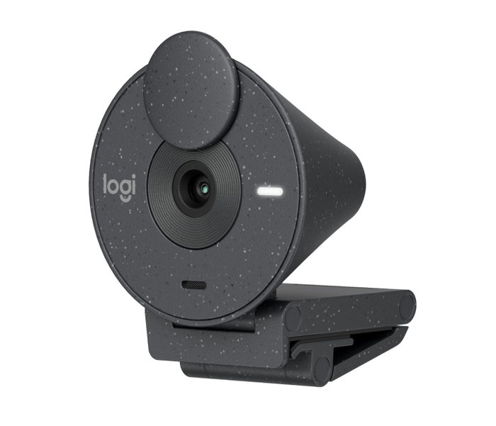 Logitech Brio 300 Full HD Webcam, Grafito, USB-C