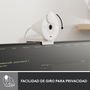 Logitech Brio 300 Webcam - Blanco Crudo - Cámara 1080p/30 fps, 70° Campo Visual, Micrófono, USB-C Plug & Play, Tapa de Privacidad, Logi Tune