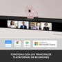 Logitech Brio 300 Webcam Full HD 1080p Rosado con USB-C y Tapa de Privacidad