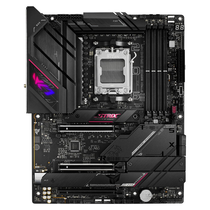 ASUS ROG STRIX B650E-E GAMING WiFi Placa Base ATX AMD AM5 Ryzen 7000 DDR5 128GB M.2 PCIe 5.0 Wi-Fi 6E 2.5GbE USB 3.2 Gen 2 ASUS ROG STRIX B650E-E GAMING WiFi Placa Base ATX AMD AM5 Ryzen 7000 DDR5 128GB M.2 PCIe 5.0 Wi-Fi 6E 2.5GbE USB 3.2 Gen 2
