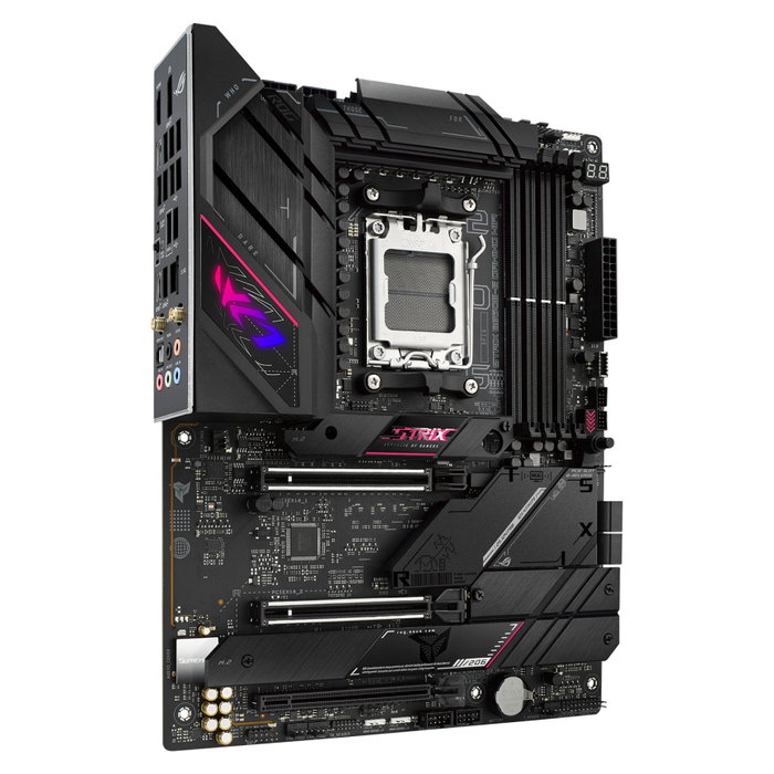 ASUS ROG STRIX B650E-E GAMING WiFi Placa Base ATX AMD AM5 Ryzen 7000 DDR5 128GB M.2 PCIe 5.0 Wi-Fi 6E 2.5GbE USB 3.2 Gen 2 ASUS ROG STRIX B650E-E GAMING WiFi Placa Base ATX AMD AM5 Ryzen 7000 DDR5 128GB M.2 PCIe 5.0 Wi-Fi 6E 2.5GbE USB 3.2 Gen 2