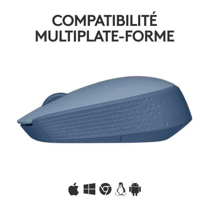 Logitech M171 Ratón Inalámbrico Gris Azulado