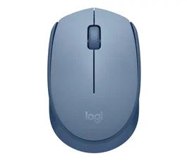 Logitech M171 Ratón Inalámbrico RF Óptico Ambidiestro para Oficina, 12 Meses Batería, Plug and Play, 10 m Alcance, Color Gris Azulado - 910-006866