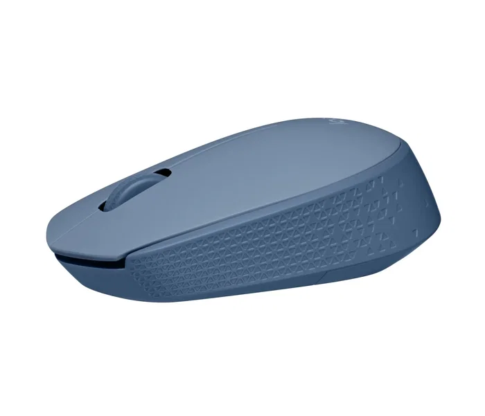 Logitech M171 Ratón Inalámbrico RF Óptico Ambidiestro para Oficina, 12 Meses Batería, Plug and Play, 10 m Alcance, Color Gris Azulado - 910-006866