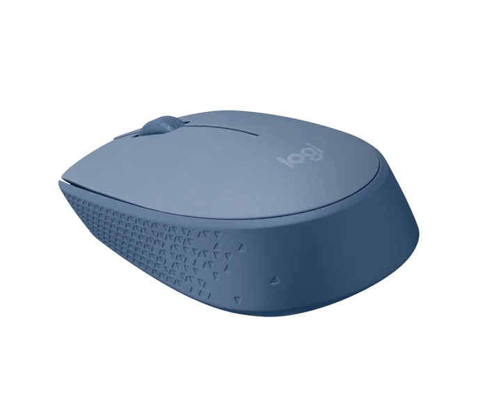 Logitech M171 Ratón Inalámbrico RF Óptico Ambidiestro para Oficina, 12 Meses Batería, Plug and Play, 10 m Alcance, Color Gris Azulado - 910-006866