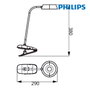 Philips Flexo pinza led 3w 4.000k rosa