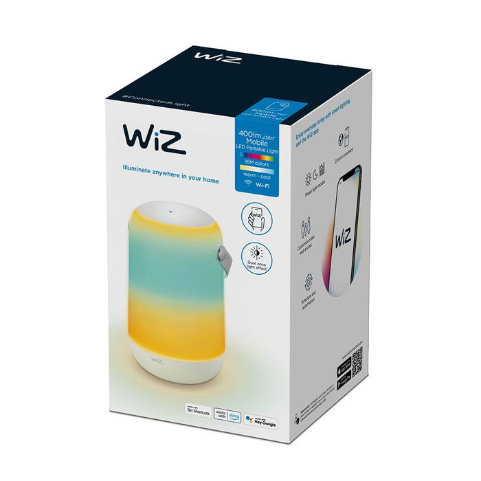 Wiz Lámpara de Mesa Gradient 929003211501 Conectada WiFi RGB Blanco y Color 400 Lúmenes Vida 25.000h IP20