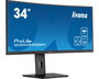 iiyama ProLite XCB3494WQSN-B5 Monitor Gaming Curvo 34" (86,4 cm) UltraWide Quad HD 3440x1440, 1500R, VA, 120Hz, 0.4ms, FreeSync, Altavoces, USB-C 65W, Negro