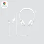 Logitech Auriculares H390 981-001286 USB con Micrófono con Cancelación de Ruido, Diadema Ajustable para Oficina, Llamadas, PC, Chromebook, Plug and Play, Cable 1.9m, Blanco