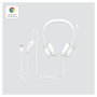 Logitech H390 Auriculares USB-A con Micrófono, Blanco