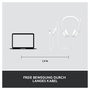 Logitech H390 Auriculares USB-A con Micrófono, Blanco