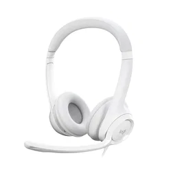 Logitech H390 Auriculares USB-A con Micrófono, Blanco
