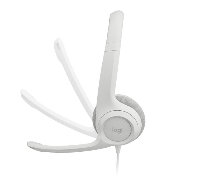 Logitech H390 Auriculares USB-A con Micrófono, Blanco