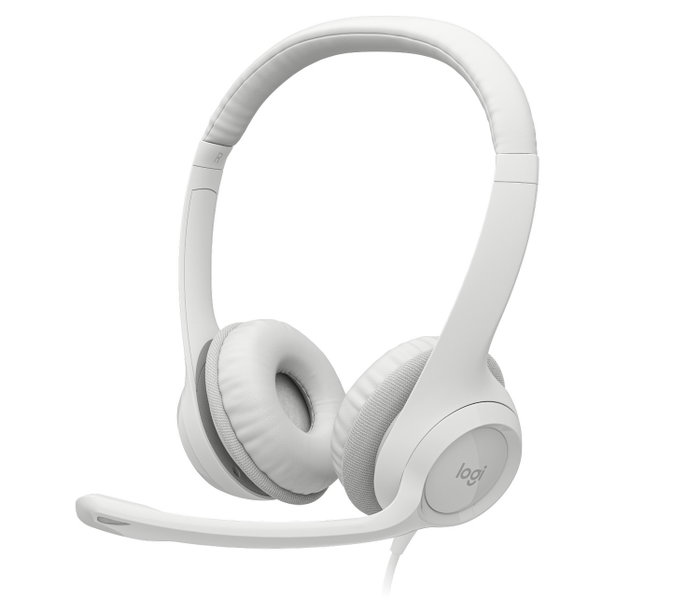 Logitech H390 Auriculares USB-A con Micrófono, Blanco