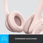 Logitech H390 Auriculares de Diadema USB-A Rosa