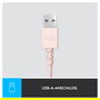 Logitech H390 Auriculares con Micrófono con Cancelación de Ruido, USB-A, Supraaurales, Diadema, Color Rosa