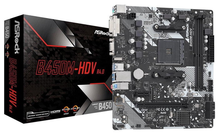 ASRock B450M-HDV R4.0 ASRock B450M-HDV R4.0