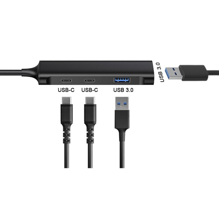 Conceptronic HUBBIES12B Hub USB 3.2 de 4 puertos (2x USB-C y 2x USB-A) negro Conceptronic HUBBIES12B Hub USB 3.2 de 4 puertos (2x USB-C y 2x USB-A) negro
