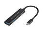 Conceptronic HUBBIES12B Hub USB-C con 4 Puertos (2x USB-C y 2x USB-A) Negro