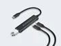 Conceptronic HUBBIES12B Hub USB-C de 4 puertos (2x USB-C y 2x USB-A) Negro