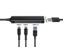 Conceptronic HUBBIES12B Hub USB-C de 4 puertos (2x USB-C y 2x USB-A) Negro