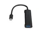 Conceptronic HUBBIES12B Hub USB-C de 4 puertos (2x USB-C y 2x USB-A) Negro