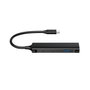 Conceptronic HUBBIES12B Hub USB-C con 4 Puertos (2x USB-C y 2x USB-A) Negro