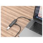Conceptronic HUBBIES12B Hub USB-C con 4 Puertos (2x USB-C y 2x USB-A) Negro