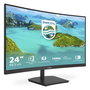 Philips 241E1SCA/00 Monitor LED Curvo VA de 23.6 Pulgadas Full HD (1920x1080) 75Hz, 4ms, AMD FreeSync, Altavoces, HDMI, Antirreflectante, Sin Parpadeo, Modo Low Blue, Negro