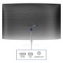 Philips 241E1SCA/00 Monitor LED Curvo VA de 23.6 Pulgadas Full HD (1920x1080) 75Hz, 4ms, AMD FreeSync, Altavoces, HDMI, Antirreflectante, Sin Parpadeo, Modo Low Blue, Negro