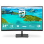 Philips 241E1SCA/00 Monitor LED Curvo VA de 23.6 Pulgadas Full HD (1920x1080) 75Hz, 4ms, AMD FreeSync, Altavoces, HDMI, Antirreflectante, Sin Parpadeo, Modo Low Blue, Negro