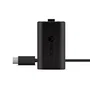 Microsoft Xbox One Play & Charge Kit - Kit de Carga Modular con Cable USB-C y Batería Recargable para Mando Inalámbrico, Color Negro