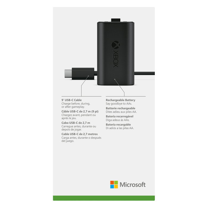 Microsoft Xbox Play & Charge Kit con cable USB Tipo C Microsoft Xbox Play & Charge Kit con cable USB Tipo C