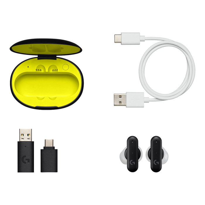 Logitech FITS Auriculares Gaming True Wireless Inalámbricos - Color Negro - EMEA28