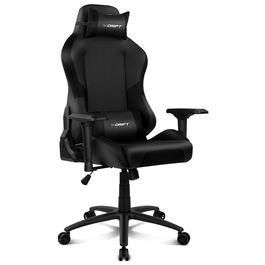 DRIFT Silla Gaming DR250 Asiento Acolchado Tapizado Negro, Carbono