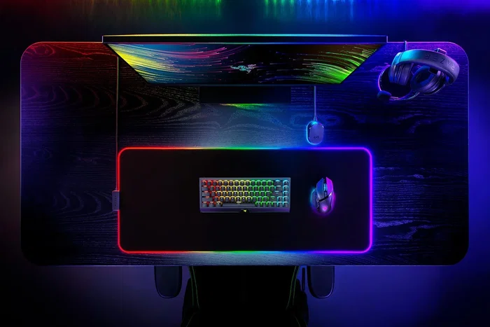 Razer Strider Chroma Alfombrilla de ratón para juegos Negro 900x370 mm