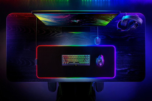 Razer RZ02-04490100-R3M1 Alfombrilla de Ratón para Juegos Strider Chroma RGB Negro 370mm x 900mm