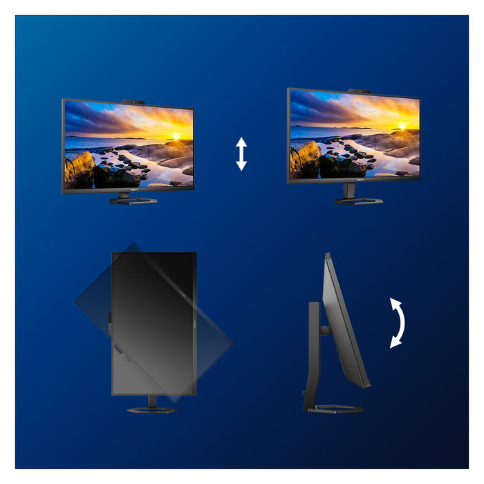 Philips 27E1N5600HE/00 Monitor 27" 68.5 cm Quad HD 2560x1440 IPS 75Hz 4ms USB-C 65W HDMI DP Cámara 5MP Altavoces
