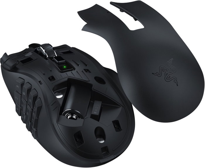 Razer Naga V2 HyperSpeed Ratón Inalámbrico Ergonómico para Gaming Negro