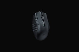 Razer Naga V2 HyperSpeed - Ratón Gaming Inalámbrico, 19 Botones Programables, Sensor Focus Pro 30K, Negro / RZ01-03600100-R3G1