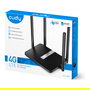 Cudy LT500 Router Wi-Fi Mesh AC1200 4G LTE Cat4, Doble Banda (2.4 GHz/5 GHz), 4 Antenas, 4 Puertos LAN, Negro