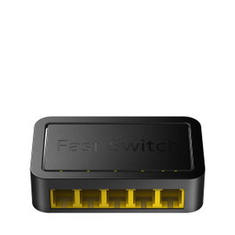 Cudy FS105D Switch Fast Ethernet 5 Puertos Negro
