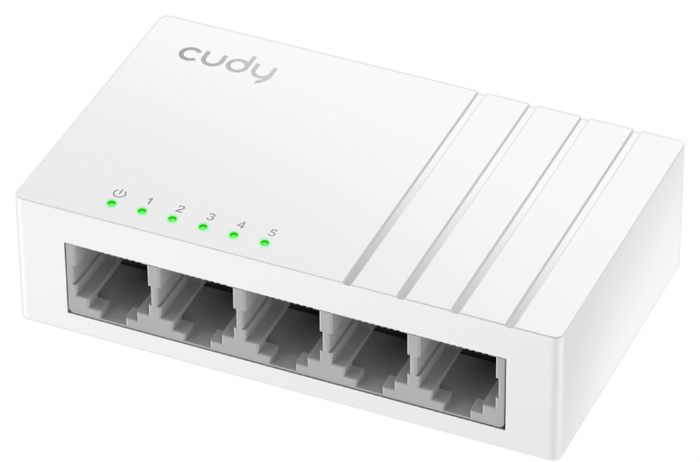 Cudy FS105D Switch de escritorio de 5 puertos Fast Ethernet 10/100 Mbps Blanco