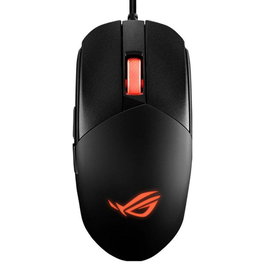 ASUS ROG Strix Impact III Ratón Gaming Ergonómico - Sensor Óptico 12000 DPI, RGB, 5 Botones Programables, Cable 2m, Negro