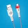 Blade Gaming FT0030 Cable USB 2.0 USB-A a USB-C Macho 3m Blanco LED Trenzado Premium para Carga y Datos de PS5